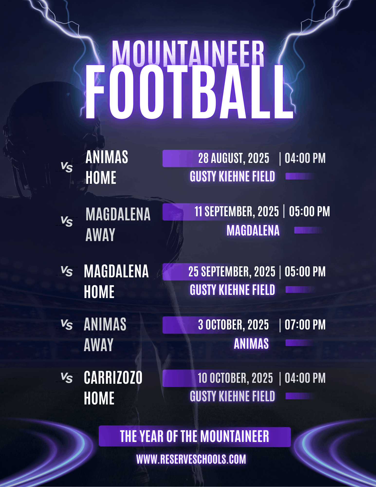 Football Schedule